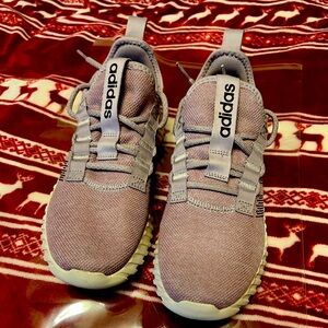 Adidas Womens Kaptir Flow Running Shoes Purple 7.5 Mesh Lace Up Sneakers IE3605